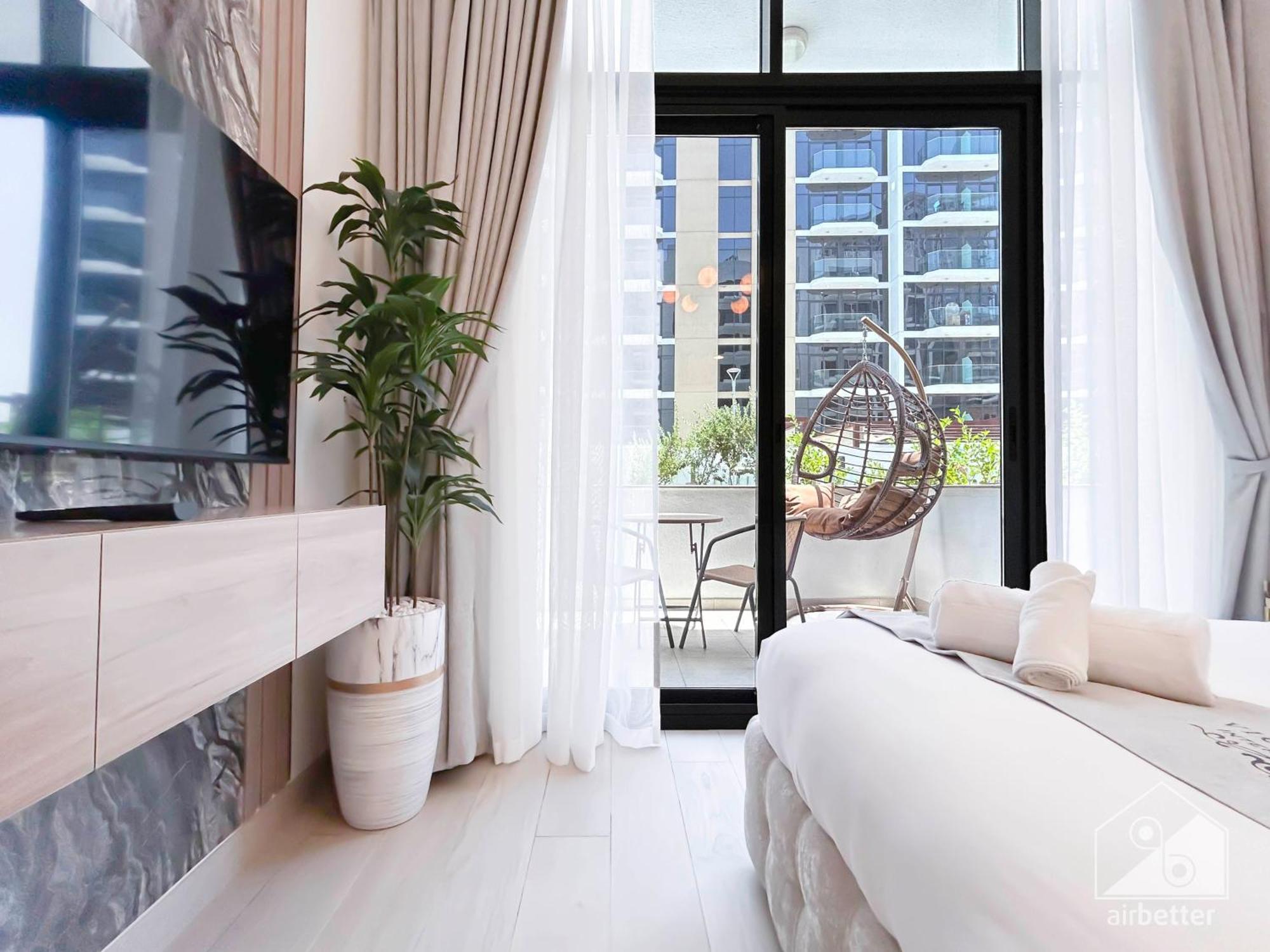 Charming Studio With Balcony In Azizi Riviera Dubai Esterno foto